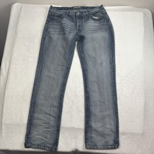 Y2K Carbon Denim Low Rise Baggy Blue Jeans‎ Men's Waist 36" x 34" Inseam